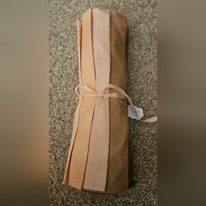 10 Fat Quarters Bundle - Peach and Tan Fabric Roll